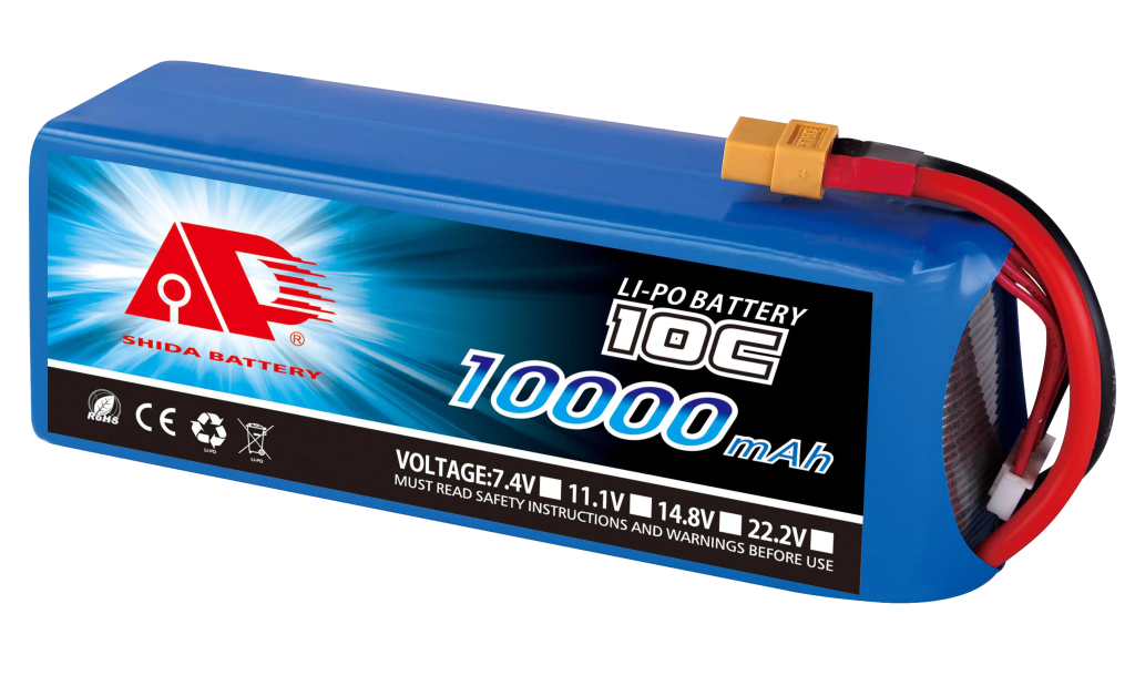 实达 10000mAh 25C 14.8V 多轴智能无人机电池