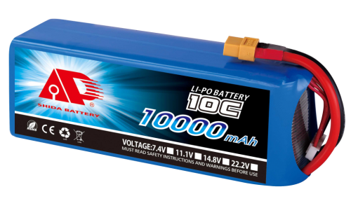 实达 10000mAh 25C 14.8V 多轴智能无人机电池