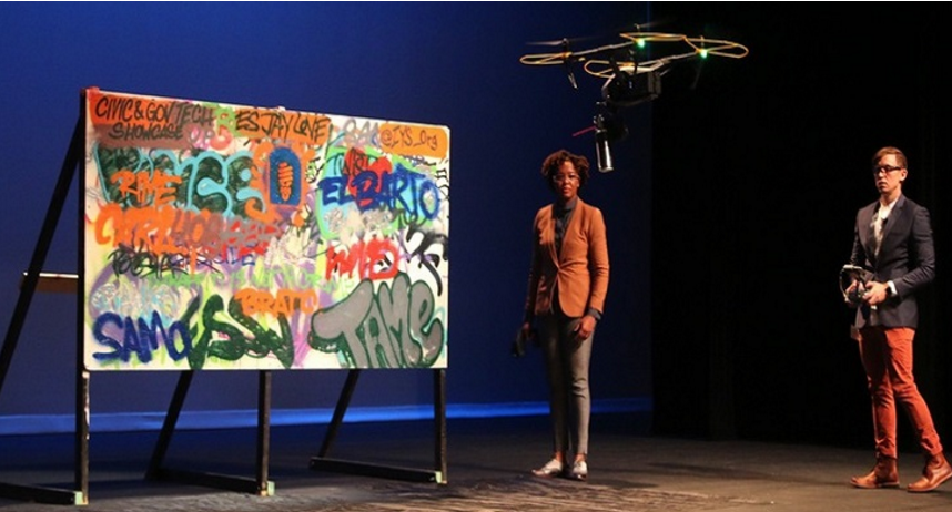 涂鸦者的克星--美国极客创造清洁无人机