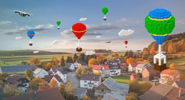 这个无人机平台可高空圈地造房