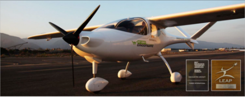 电动航空创新转移：YUNEEC昊翔在欧洲推出了第一架双座电动飞机