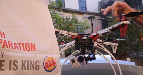 天上掉馅饼 旧金山好心人用无人机空投汉堡