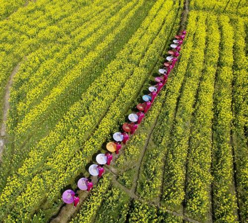 无人机太强大了，平常动作换个角度怎一个美字了得
