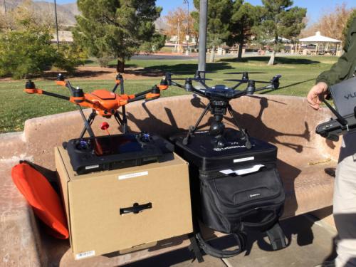 拉斯维加斯警察元旦部署无人机 严防枪击惨剧再生