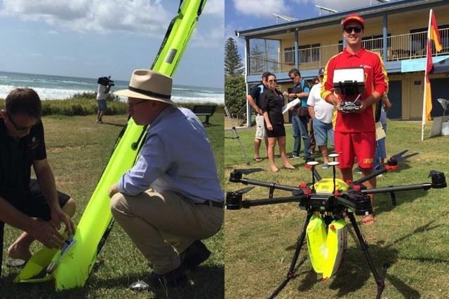 两少年冲浪时被巨浪卷走，无人机出动只花70秒成功救援