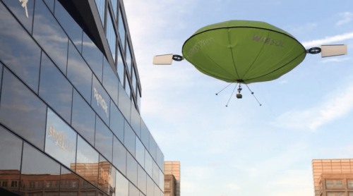 航拍、卖广告皆能，德国初创企业研制充气无人机！