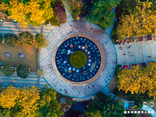 无人机航拍广州黄浦公园 看羊城最美时