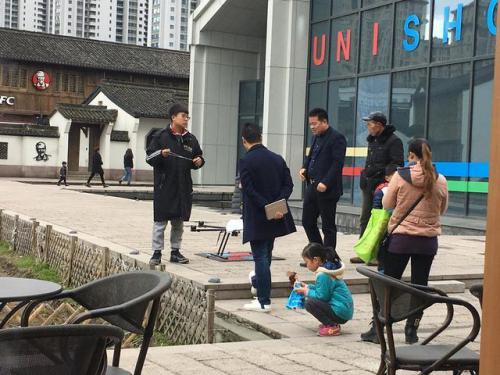 在杭州的梦想小镇，无人机都开始接单送咖啡了