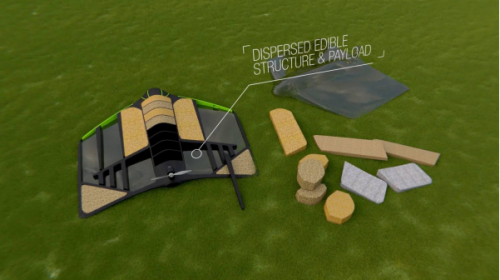 部分材料可食用：英国创企Windhorse开发投食无人机