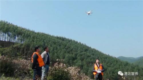 贵港港北区水利局采用无人机执法巡查贵港