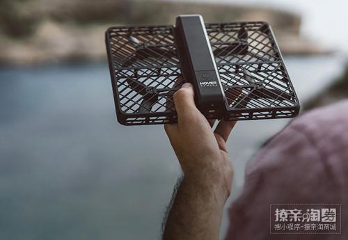 自动跟拍折叠智能无人机！可指尖放飞+空中摘取+近身飞行=酷！