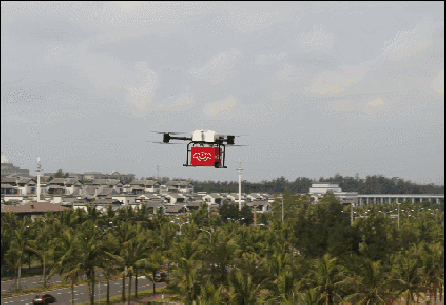 起飞！京东无人机配送站在祖国最南端省份试运营