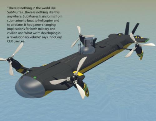 SubMurres水下无人机 = 海洋潜艇 + 无人机