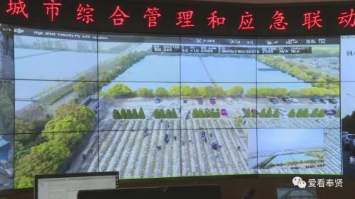 无人机“空中巡逻” 保障墓园内外秩序管理