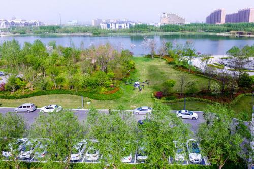 高大上！郑州首次出动无人机治飞絮