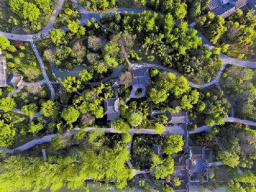 无人机飞瞰扬州春意浓