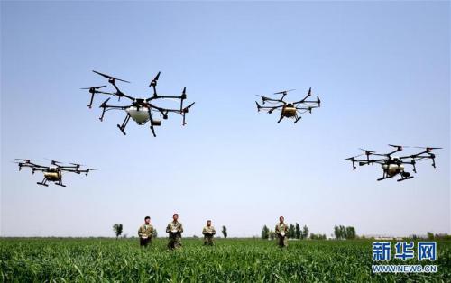 植保无人机助力“一喷三防” 