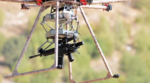 台国防部研发搭载步枪无人机