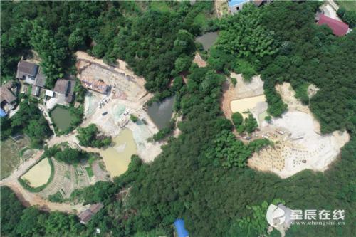 无人机让非法毁林采砂的现场无处藏身 长沙县采取铁腕整治