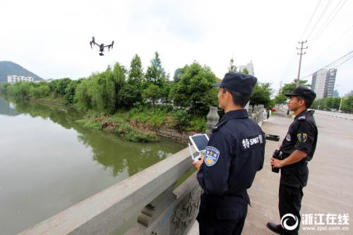 路桥：巡河用上无人机