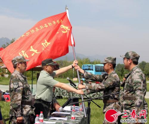 陕西某预备役高炮师第四团无人机大队成立