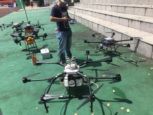 50余架无人机同场竞技 浙江首届农用无人机大赛金华开赛