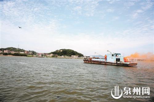 泉州举办内河水上交通应急演练 无人机首次参战