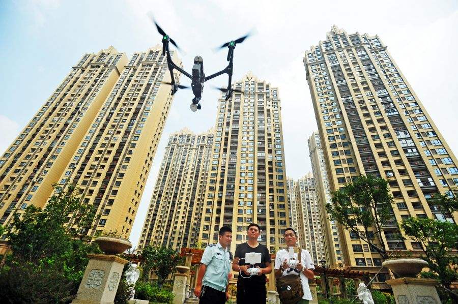 用无人机空中查证隐蔽违建存档