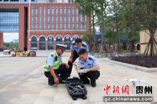 遵义交警启用无人机助力省十运会交通安保工作