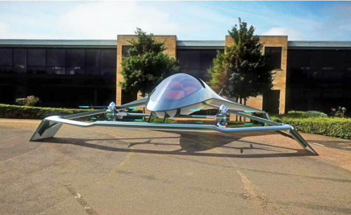 阿斯顿马丁汽车公司在英国航展上发布其豪华飞行汽车