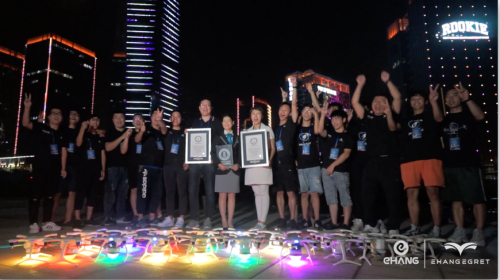 “空域绘画”，中国无人机再摘吉尼斯世界纪录TM荣誉