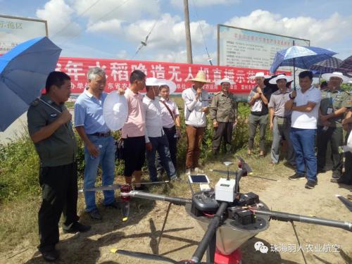 羽人植保无人机播种1小时=农民劳作8小时