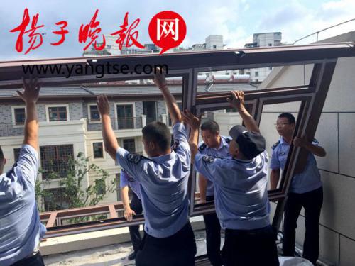 “无人机”查违建再立功！扬州景区及时拆除楼顶“阳光房”