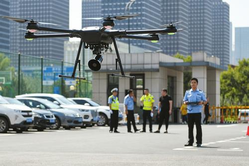 无人机扫街车布控监控球下周上街