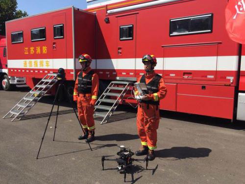 江苏消防应急通讯保障抗洪救灾