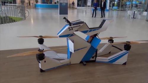 无人机都开始带人上天了！