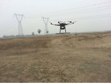 绍兴嵊州供电公司试飞无人机为电网巡检添翼