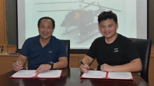 雷虎科技与新加坡Spectronik联合发表 全球首架氢燃料电池无人直升机