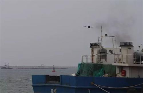 先行先试 潍坊海事局开展利用无人机进行船舶尾气遥测实船试验