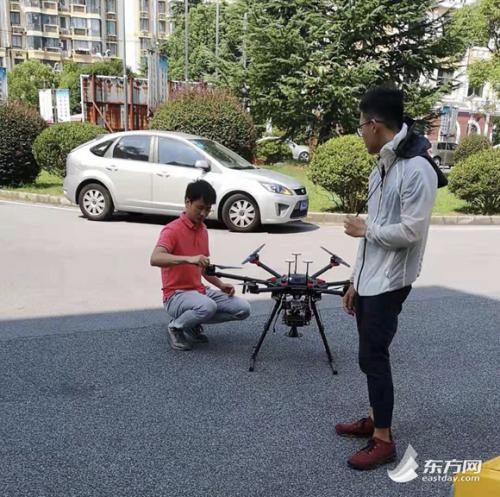 5公里航线每天飞4到5次 松江警方启用无人机空中巡控机制