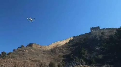 无人机滦平金山岭首秀，助力森林防火监测 