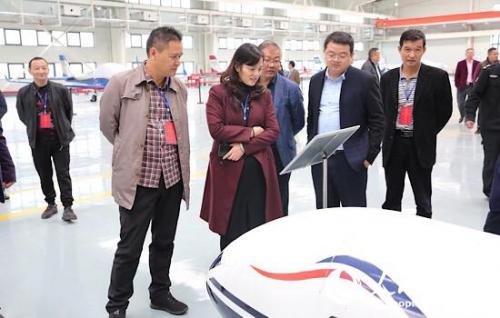 自贡贡井区人大常委会视察自贡航空产业园项目建设情况