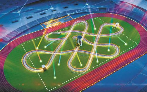 无人机之都升起“中国结”