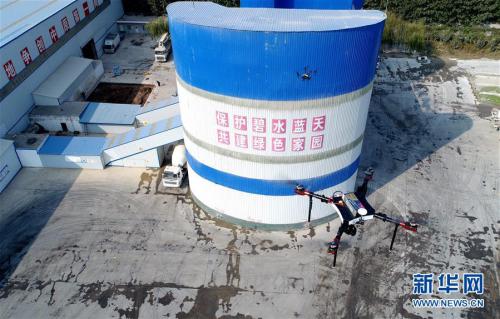 河北魏县：无人机“空中巡查”监测环境质量