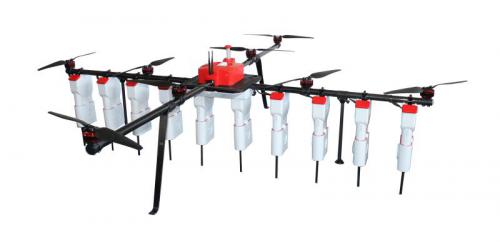 全球首架水稻种子精量直播无人机亮相