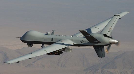 可执行打击任务的RQ/MQ-9“捕食者B” 无人侦察机