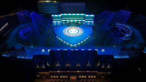 大疆无人机亮相第二届世界警察手枪射击比赛开幕式