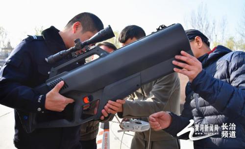 长治郊区公安分局无人机反制设备正式投入使用