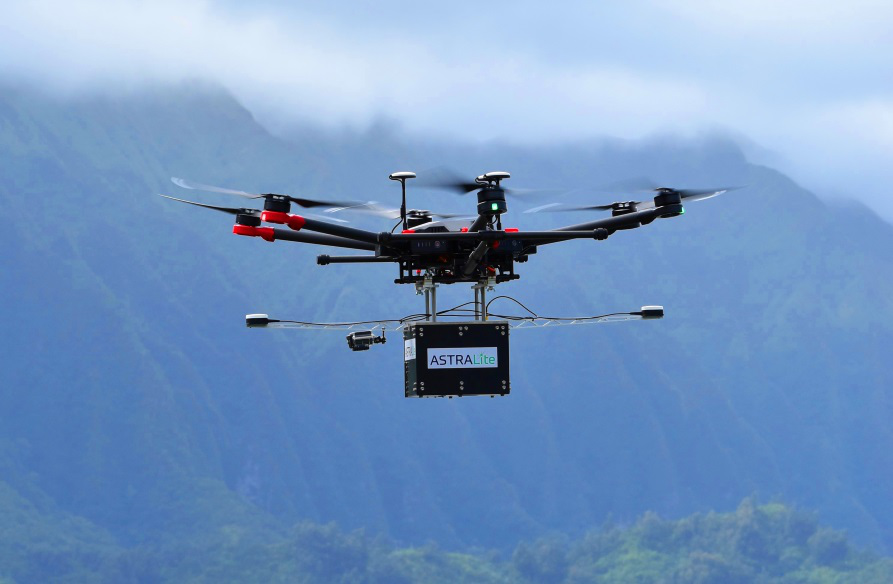 DJI Matrice无人机上测试测深扫描激光雷达