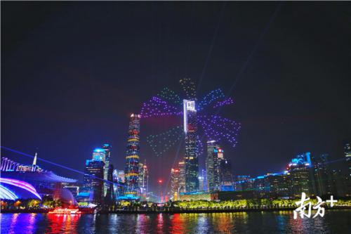 高清大图！2018广州灯光节无人机表演又刷屏了
